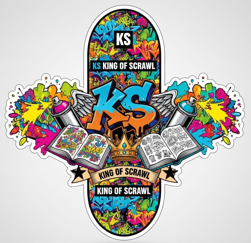 King Of Scrawl - Figurinha Oficial Kim KS Art 12