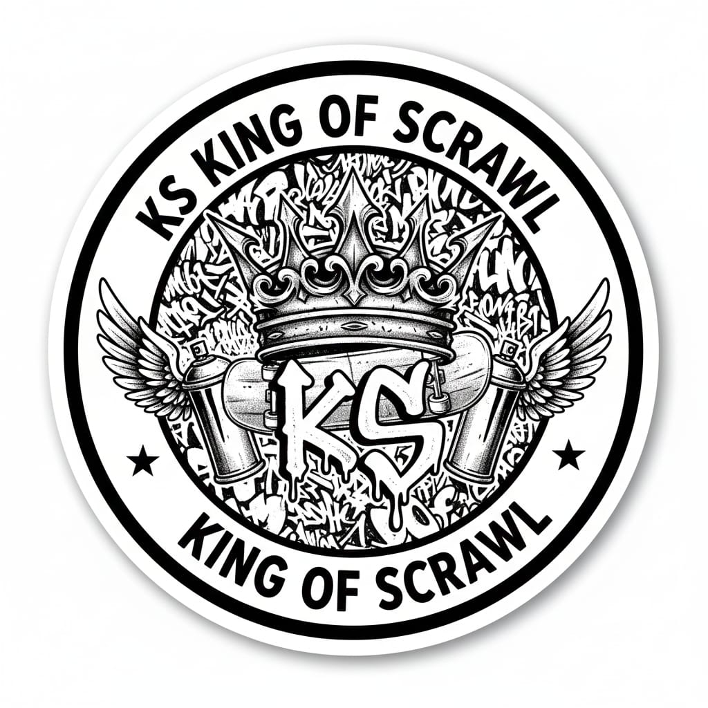 King Of Scrawl - Figurinha Oficial Kim KS Art 23