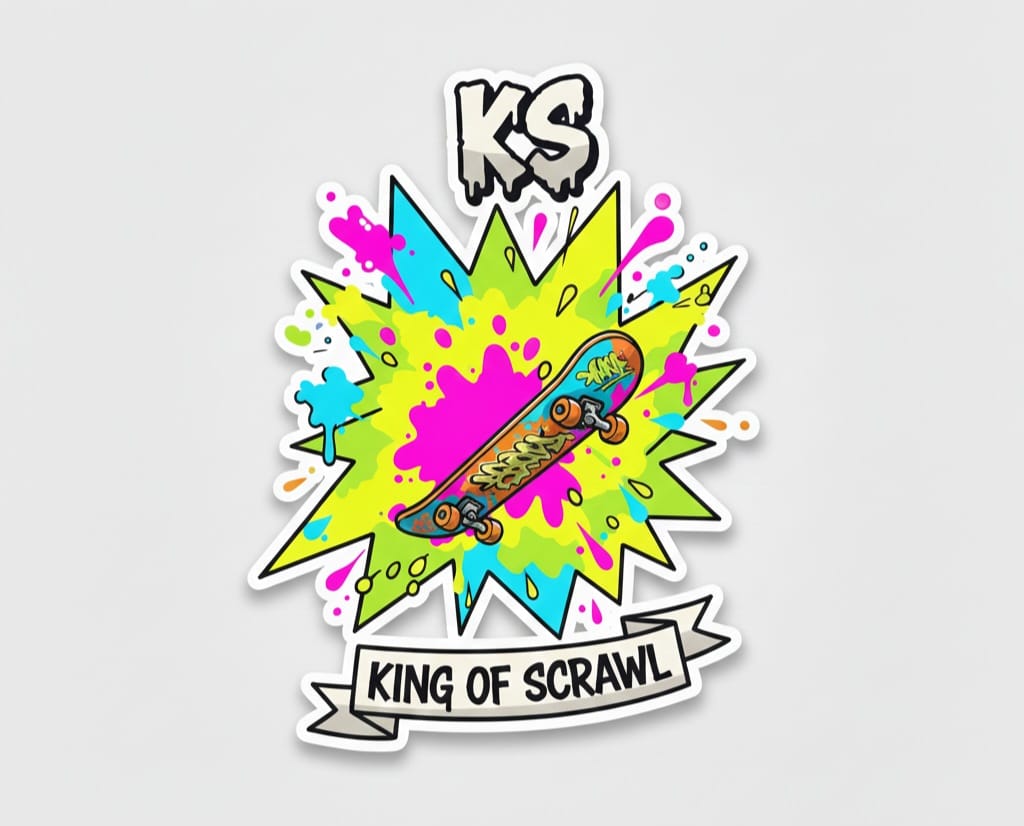 King Of Scrawl - Figurinha Oficial Kim KS Art 28