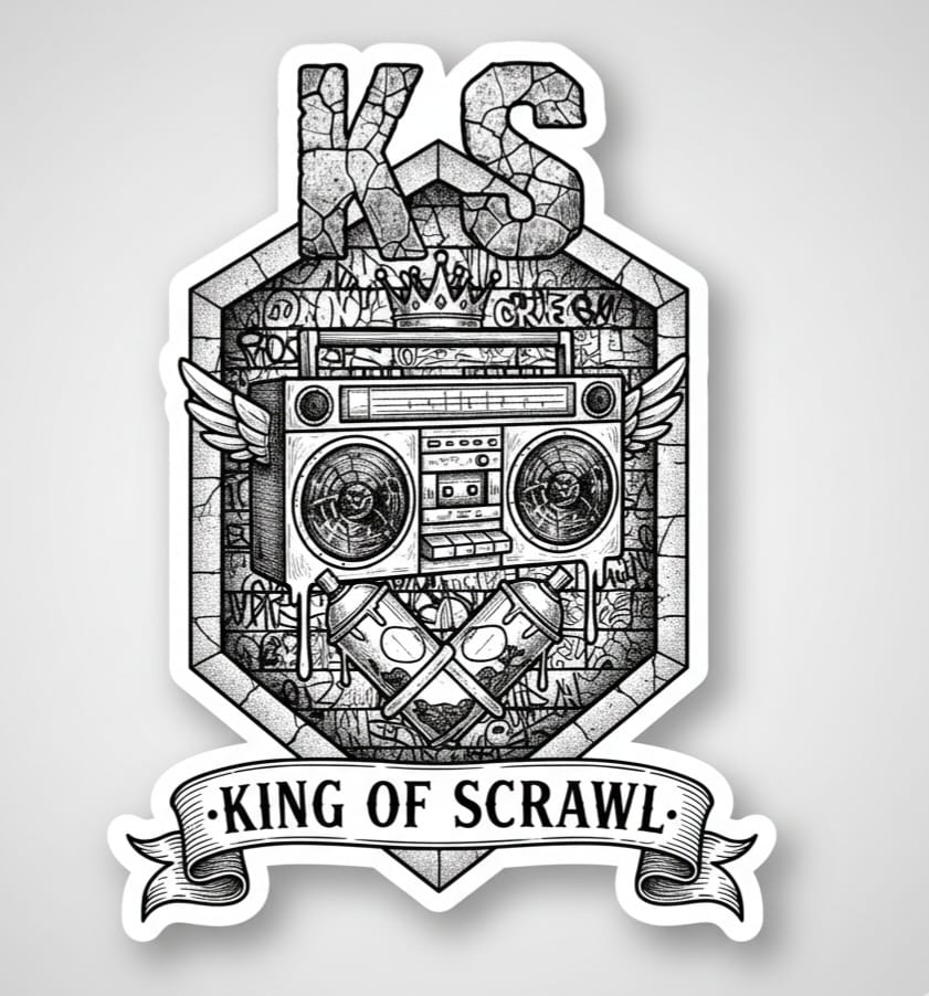 King Of Scrawl - Figurinha Oficial Kim KS Art 32