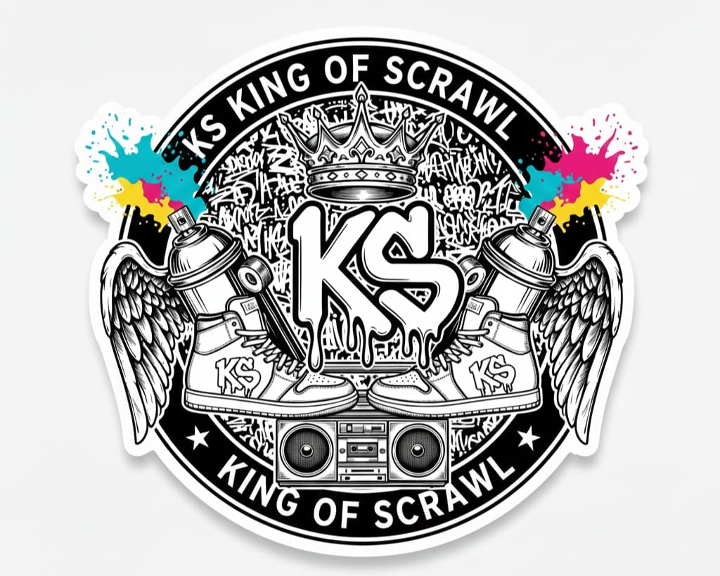 King Of Scrawl - Figurinha Oficial Kim KS Art 4