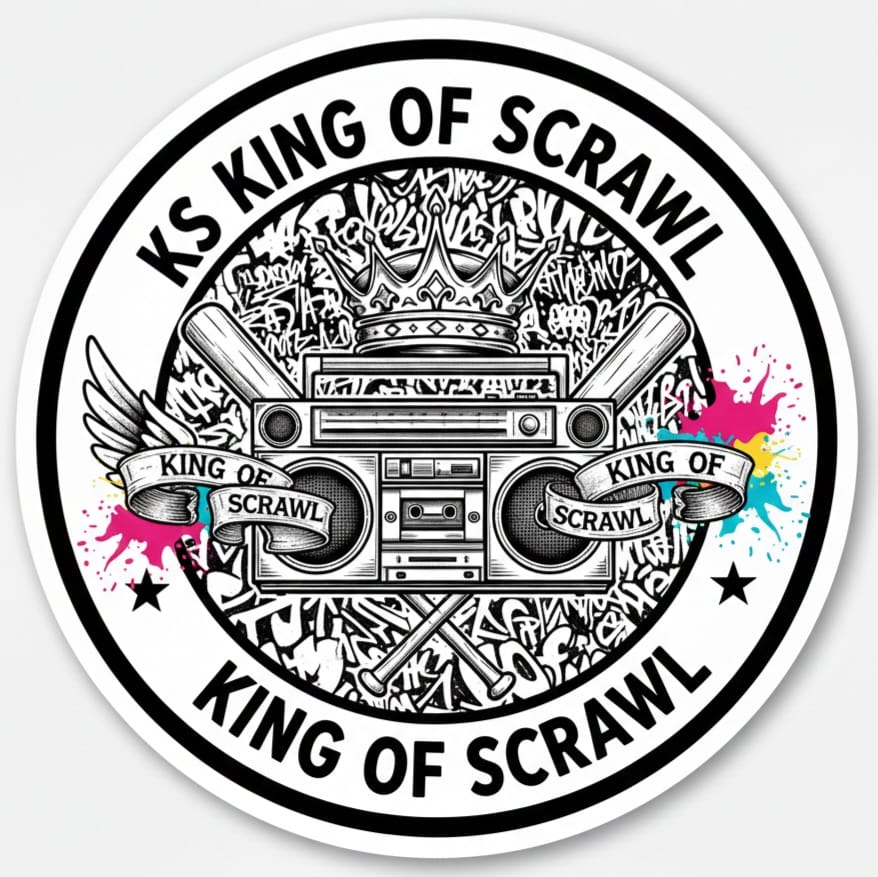 King Of Scrawl - Figurinha Oficial Kim KS Art 5