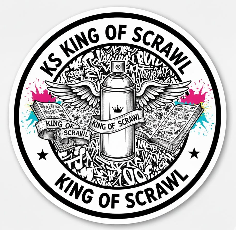 King Of Scrawl - Figurinha Oficial Kim KS Art 8